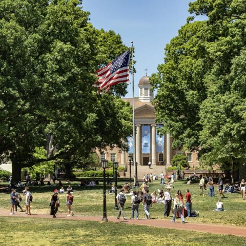 Wilson Library quad at UNC-Chapel Hill